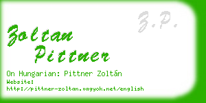 zoltan pittner business card